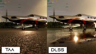 Microsoft Flight Simulator 2020  TAA VS DLSS Ultra Settings