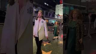 Ezra Miller Approaches Fans After Flash Movie  movie  Premier.