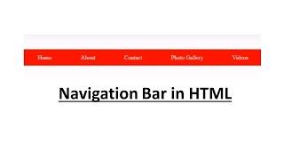 How to add Menu buttons in header using html | HTML Navigation bar | HTML Menu Links