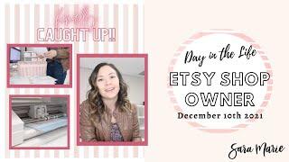 FINALLY Caught up! | Day in the Life of an Etsy Sticker Shop Owner | Sara Marie Stickers |