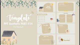 Template PPT Aesthetic #14 Brown Aesthetic Series [Free Download]