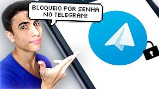 Como COLOCAR SENHA DE BLOQUEIO no TELEGRAM!