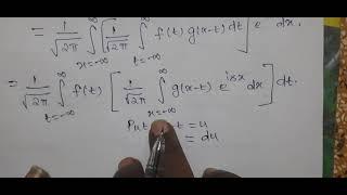 Convolution theorem using fourier transform