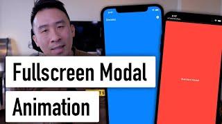 SwiftUI Fullscreen Modal Hack withAnimation