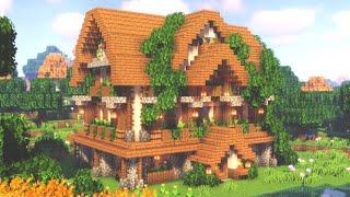 How To Build An Aesthetic Cozy Minecraft House | Cottagecore Cottage Tutorial | Minecraft