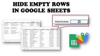 Google Apps Script - Hide/Unhide Empty Rows in Google Sheets
