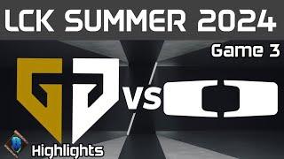 GEN vs DK Highlights Game 3 LCK Summer 2024 Gen.G vs Dplus KIA by Onivia