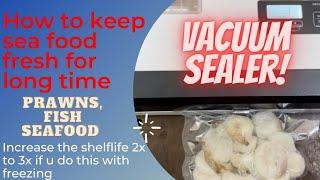 sea / frozen food saver  using  digital vacuum sealer