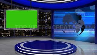 Green Screen news studio chroma key | TOP VIDEOS CREATORS