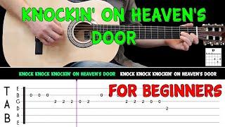 KNOCKIN' ON HEAVEN'S DOOR | Easy guitar melody lesson for BEGINNERS with tabs - Bob Dylan