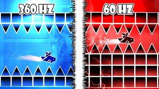 Así es jugar Geometry Dash con "60 HZ" (3 veces MAS DIFÍCIL?)