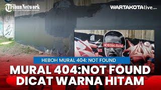 Mural 404: Not Found Dicat Warna Hitam