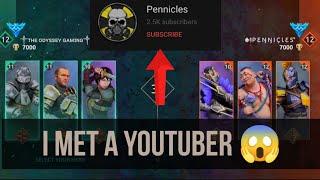 I met a YouTuber " pennicles"  in a ranked match || #Shadowfightarena #pennicles