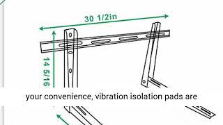 Forestchill Outdoor Wall Mounting Bracket with Cross Bar, Mini Split Bracket for Ductless Air Condit