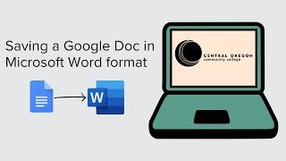 Saving a Google Doc in MS Word format