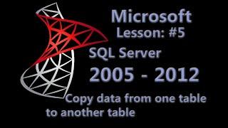 Microsoft SQL Server   Copy data from one table to another table