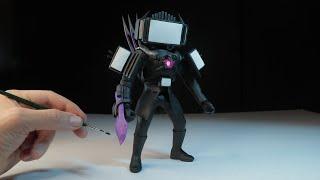 I made Titan TV MAN 3.0 (Skibidi Toilet) | FULL VIDEO | witch Polymer Clay #magicalclay #tvman