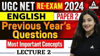 UGC NET ENGLISH PREVIOUS YEAR QUESTION PAPER #2 | UGC NET ENGLISH LITERATURE BY AISHWARYA PURI