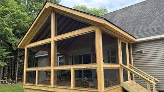 Screen and Timber Porch Addition