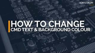 How to Change Text and Background Color in CMD Permanently | 100% WORKING | Easiest Way !!