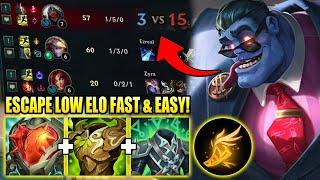 HOW TO PLAY DR. MUNDO JUNGLE & ESCAPE LOW ELO SUPER FAST FOR BEGINNERS! - League of Legends Guide