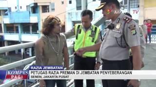 Antisipasi Kejahatan, Polisi Razia Preman Di JPO