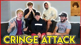 REACTING TO OUR CRINGEY OLD PICTURES w/ ROOMMATES | Colby Brock