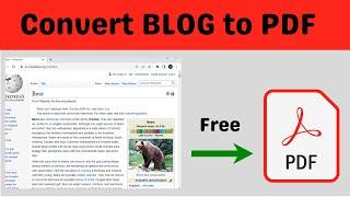 How To Convert a Blog Post to PDF (2024)