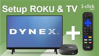Dynex TV & Roku box: control with 1-clicktech remote