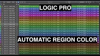 Logic Pro - Automatic Region Color - Stop with Boring Blue and Green