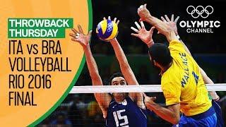 Italy vs Brazil – Men's Volleyball Gold Medal Match at Rio 2016 | Throwback Thursday
