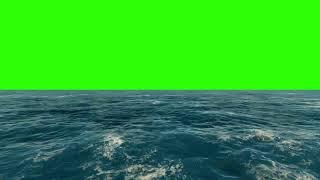 Sea Green Screen | Sea Wave Green Screen