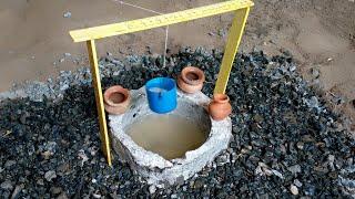 well of water || pani ka kuwan || old well || old water system || mini creation || Dum invention