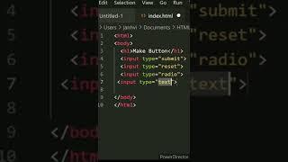 Make Button in HTML #HTML #programming_wala #webpage