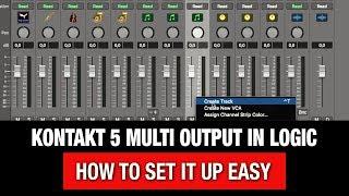 Multi Output in Logic Pro X  with Kontakt 5 (Quick Tutorial)