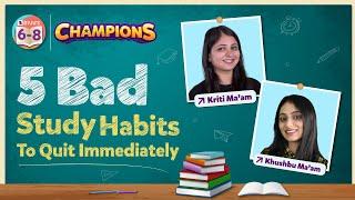 5 Terrible Study Habits You Need to QUIT immediately | Bad Habits of Students while Studing | BYJU'S