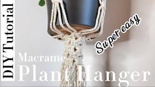 DIY Macrame: super easy macrame plant hanger tutorial / Macrame Pattern