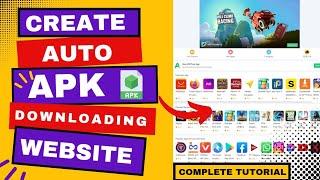 How to create Auto uploading APK website for FREE || APK Downloading website.