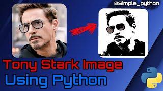 Drawing Tony Stark Using Python Iron Man With Python #python #programming #ironman #tonystark