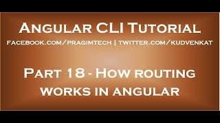 How routing works in angular