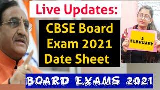 Live Updates: CBSE Board Exam 2021 Date Sheet-CLASS 10-12 BOARD EXAMS