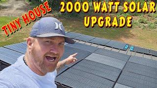 MASSIVE SOLAR UPGRADE tiny house, homesteading, off-grid, cabin build, DIY, HOW TO, sawmill, tractor