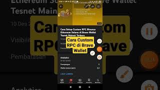 Cara Custom RPC di Brave Wallet