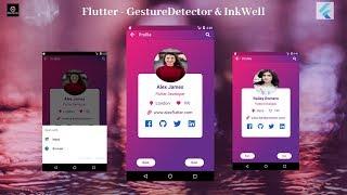 Flutter Tutorial - Flutter GestureDetector and InkWell