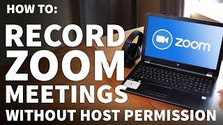 How to Record Zoom Meeting Without Host Permission - Record Zoom Free on Windows with OBS Studio