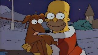 The Simpsons  - Homer and Bart adopts Santa's Little Helper