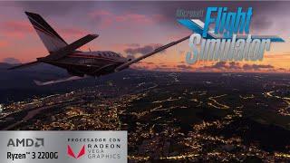 Microsoft Flight Simulator 2020 BenchMark Ryzen 3 2200g Vega 8 (8GB Single Channel)