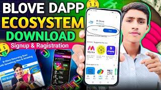 blove dapp ecosystem download kaise kare | blove dapp 15 project | blove dapp new update