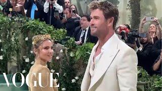 Chris Hemsworth & Elsa Pataky Arrive at Met Gala 2024