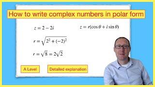 How to write complex numbers in polar form